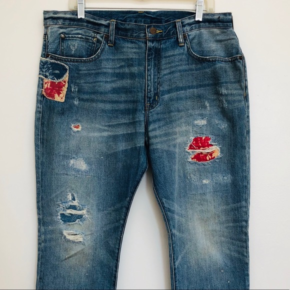 Denim & Supply Ralph Lauren Jeans | Ralph Lauren Denim Supply Straight Patched Jeans | Poshmark